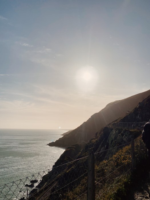 The Cliff Walk from Bray to Greystones is a beautiful hike overlooking the Irish coast.