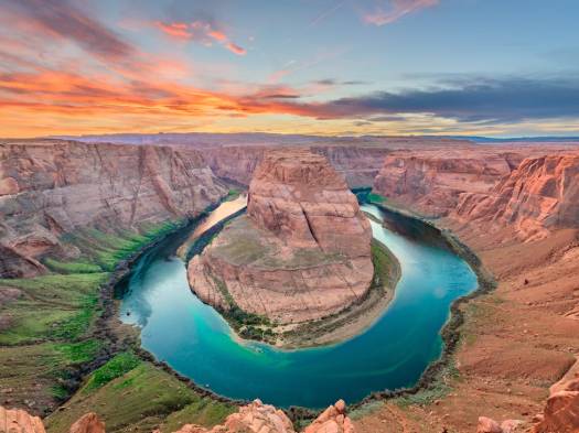Horseshoe Bend is a peninsula located along the Colorado River near Page.